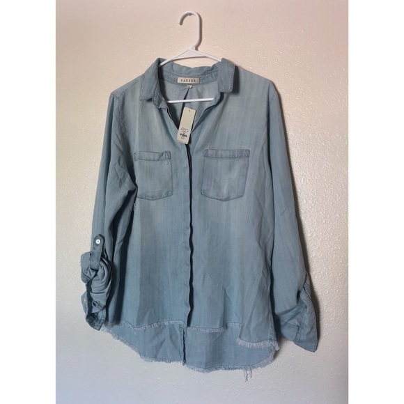 Harper Tops - Women’s Denim Blouse